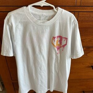 White Kids Shirt with Colorful Logo